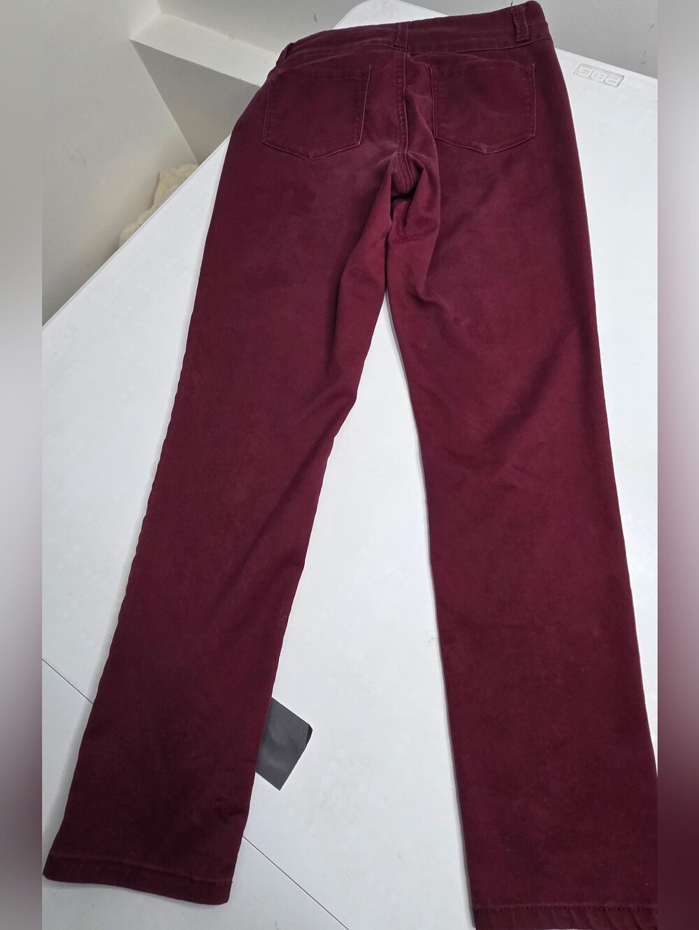 Tinseltown Denim Couture Burgundy Colored Straight Leg Jeans Stretch Juniors 9